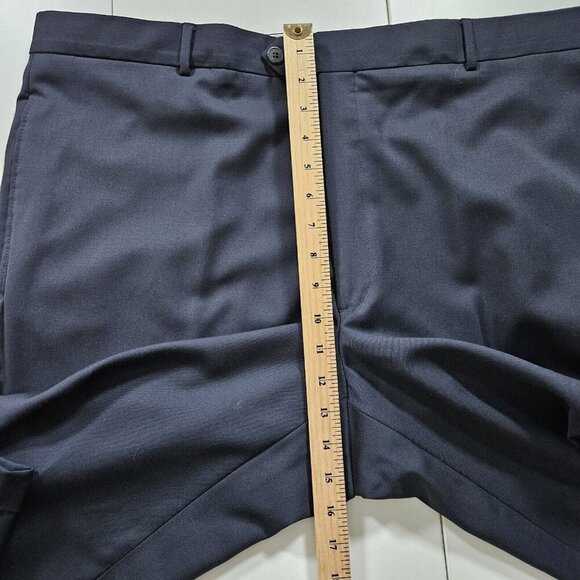 Ballin Pants Mens 40 (42) x 31 Black Zip Fly Wool Pockets Classic Trousers VTG - Picture 6 of 16